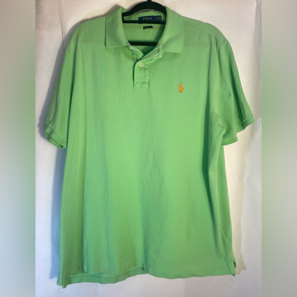 Polo‎ Ralph Lauren Men’s Polo Shirt Classic Fit Green Size XL - Some wear collar